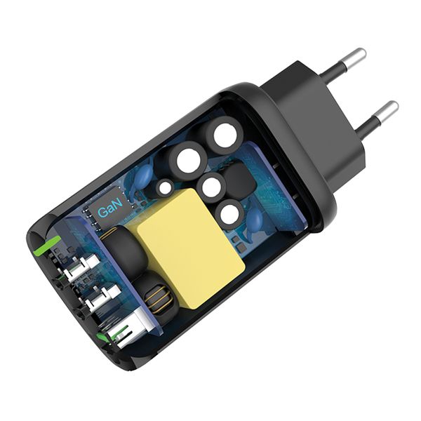 Ultra Schnell-Reiselader „GaNto“65 Watt GaN Technologie - Fast Charge / PowerDelivery