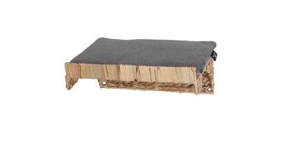 Katzen-Kletterwand WH mit Samtkissen 1 Stück grau