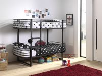 Etagenbett Metall Oscar Schwarz