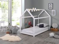 Hausbett Liegefläche 90 x 200 cm weiß