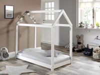 Hausbett Liegefläche 70 x 140 cm weiß