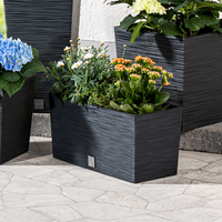 Powertec Garden Blumenkasten "Florenz" - ca. 12 Liter, Anthrazit 