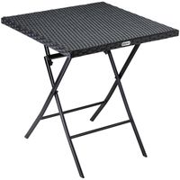 Polyrattan Klapptisch 73x63x63cm schwarz