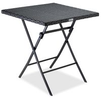 Polyrattan Klapptisch 73x63x63cm schwarz