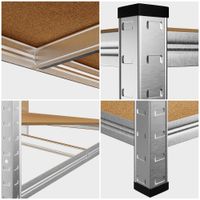 Schwerlast Eckregal 5 MDF Platten 180x70x40cm
