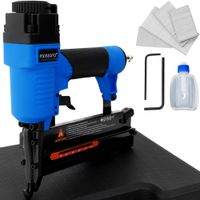 Druckluft Tacker Set 24x22,5x5,6cm blau schwarz