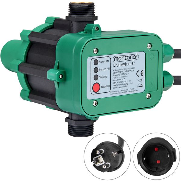 Druckwächter 10bar mit Kabel 23,5x17x17cm grün