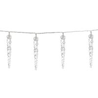 Eiszapfenlichterkette mit Fernbedienung 80LED Zapfen warmweiß