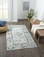 Teppich Josefine, 80cm x 150cm, Farbe Beige, rechteckig, Florhöhe 8mm