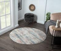 Teppich Kendra , 120cm x 120cm, Farbe Beige, rund, Florhöhe 8mm