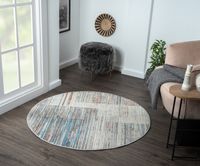Teppich Arden , 120cm x 120cm, Farbe Multicolor, rund, Florhöhe 8mm