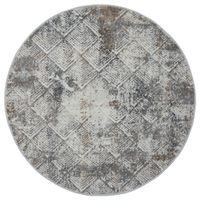 Teppich Ellie , 120cm x 120cm, Farbe Beige, rund, Florhöhe 8mm