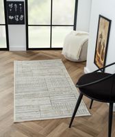Teppich Riley  , 80cm x 150cm, Farbe Beige, rechteckig, Florhöhe 10mm