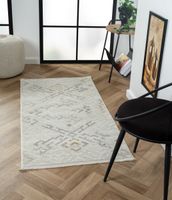 Teppich Leona, 80cm x 150cm, Farbe Beige, rechteckig, Florhöhe 10mm