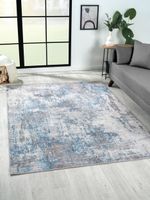 Teppich Olivia, 160cm x 230cm, Farbe Blau/Grau, rechteckig