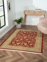 Teppich Rose, 140cm x 200cm, Farbe Weinrot, rechteckig, Florhöhe 7,5mm