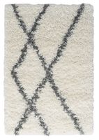 Teppich Laure , 60cm x 90cm, Farbe Weiß, rechteckig, Florhöhe 37mm