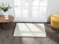 Teppich Elodie, 60cm x 90cm, Farbe Weiß, rechteckig, Florhöhe 37mm