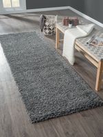 Teppich Elodie, 80cm x 250cm, Farbe Dunkelgrau, rechteckig, Florhöhe 37mm