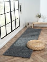 Teppich Elodie, 80cm x 300cm, Farbe Dunkelgrau, rechteckig, Florhöhe 37mm