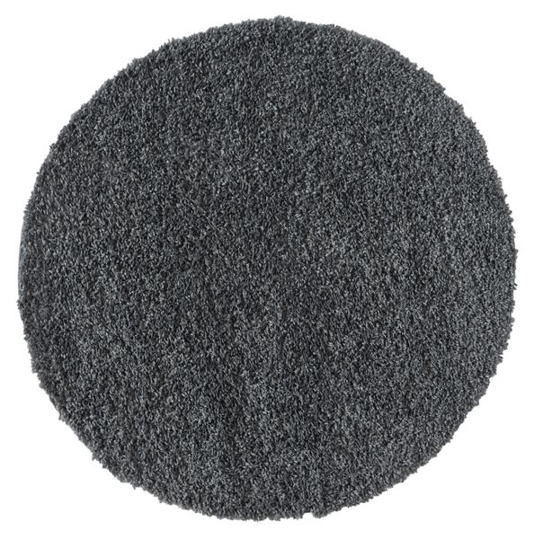 Teppich Elodie, 120cm x 120cm, Farbe Dunkelgrau, rund, Florhöhe 37mm