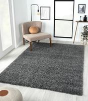Teppich Elodie, 160cm x 230cm, Farbe Dunkelgrau, rechteckig, Florhöhe 37mm