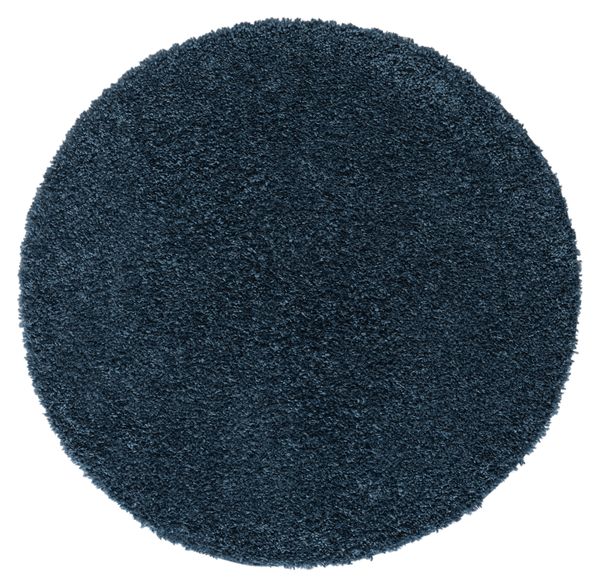 Teppich Elodie, 150cm x 150cm, Farbe Dunkelblau, rund, Florhöhe 37mm
