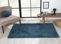 Teppich Elodie, 100cm x 150cm, Farbe Dunkelblau, rechteckig, Florhöhe 37mm