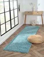Teppich Elodie, 80cm x 300cm, Farbe Hellblau, rechteckig, Florhöhe 37mm