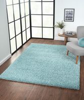 Teppich Elodie, 160cm x 230cm, Farbe Hellblau, rechteckig, Florhöhe 37mm
