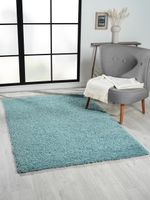 Teppich Elodie, 120cm x 180cm, Farbe Hellblau, rechteckig, Florhöhe 37mm