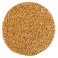 Teppich Elodie, 100cm x 100cm, Farbe Goldfarben, rund, Florhöhe 37mm