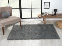 Teppich Elodie, 100cm x 150cm, Farbe Grau, rechteckig, Florhöhe 37mm