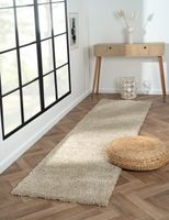 Teppich Elodie, 80cm x 300cm, Farbe Beige, rechteckig, Florhöhe 37mm