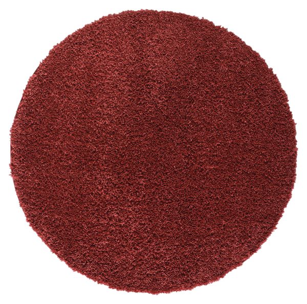 Teppich Elodie, 150cm x 150cm, Farbe Weinrot, rund, Florhöhe 37mm