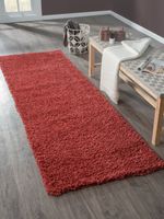 Teppich Elodie, 80cm x 250cm, Farbe Weinrot, rechteckig, Florhöhe 37mm