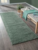 Teppich Elodie, 80cm x 250cm, Farbe Hellgrün, rechteckig, Florhöhe 37mm