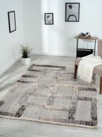 Teppich Jade, 140cm x 200cm, Farbe Beige, rechteckig, Florhöhe 15mm