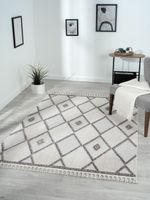 Teppich Felice 140cm x 200cm, Farbe Beige, rechteckig, Florhöhe 10mm