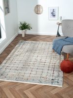 Teppich Zoe, 140cm x 200cm, Farbe Hellgrau, rechteckig, Florhöhe 8mm