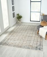 Teppich Zoe, 160cm x 230cm, Farbe Hellgrau, rechteckig, Florhöhe 8mm