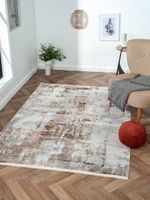 Teppich Oceane, 140cm x 200cm, Farbe Rotbraun, rechteckig, Florhöhe 8mm