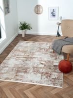 Teppich Oceane, 140cm x 200cm, Farbe Rotbraun, rechteckig, Florhöhe 8mm
