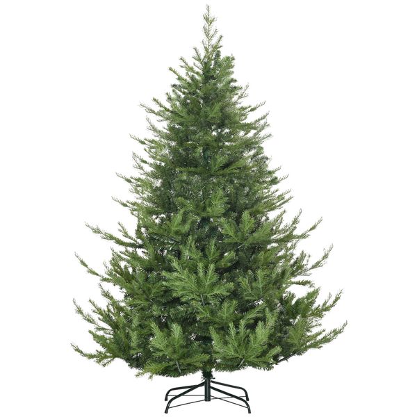 180 cm Weihnachtsbaum Künstlich Naturgetreu Dichte Zweige mit 1942 Astspitzen realistisches Aussehen Grün