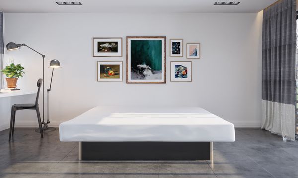 Einbau-Wasserbett, Dual-System, 180x200, voll beruhigt, Sockel schwarz