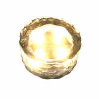 LED Solar-Glas-Leuchtstein Rund