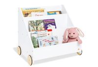 Pinolino Kinder-Bücherregal mit Rollen Lasse weiß