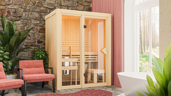 Elementsauna Sky I 3,6 kW Ofen + Steuergerät Easy Finnisch
