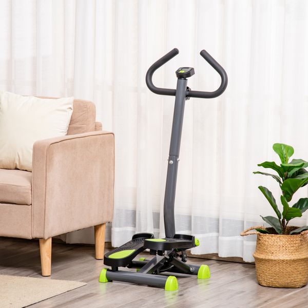 Stepper Fitness Swing Stepper mit LCD-Schirm bis 100 kg 55 x 44 x 108 cm