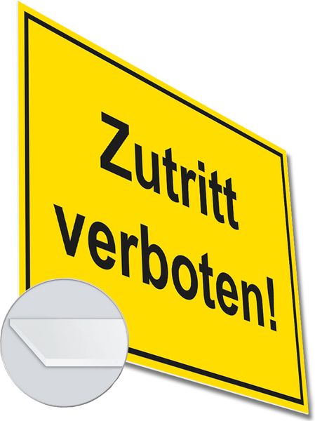 Hinweisschild "Zutritt verboten!"